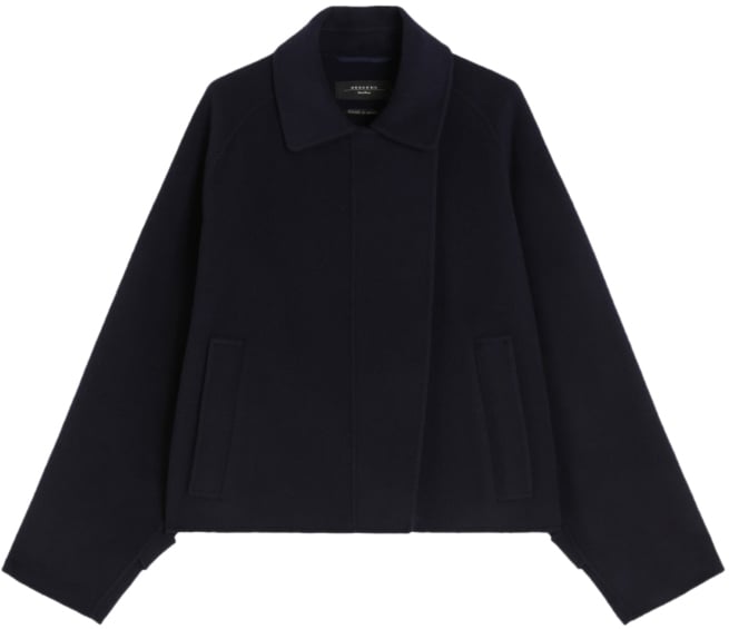 Max Mara Coats Blue Blauw