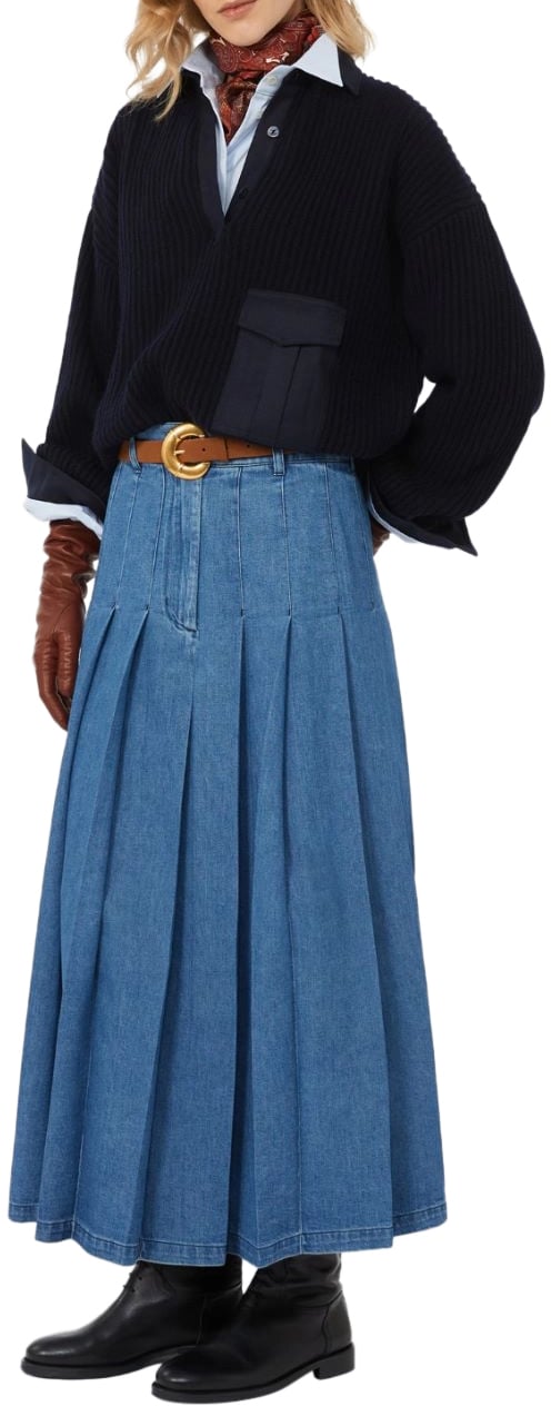 Max Mara Skirts Blue Blauw