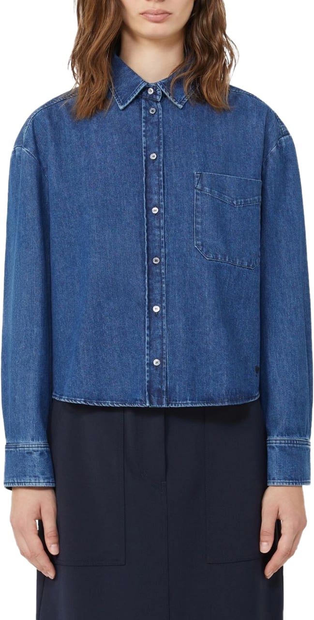 Max Mara Shirts Blue Blauw