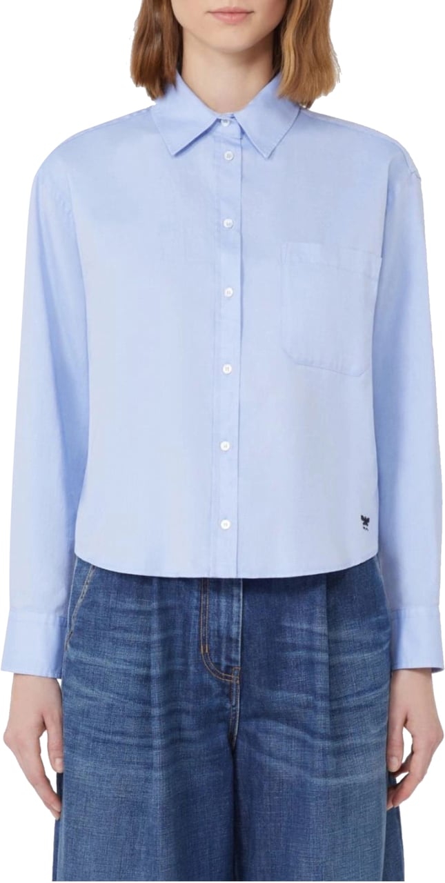 Max Mara Max Mara Weekend Nuoro Blouses Lichtblauw 2525116111600 Blauw