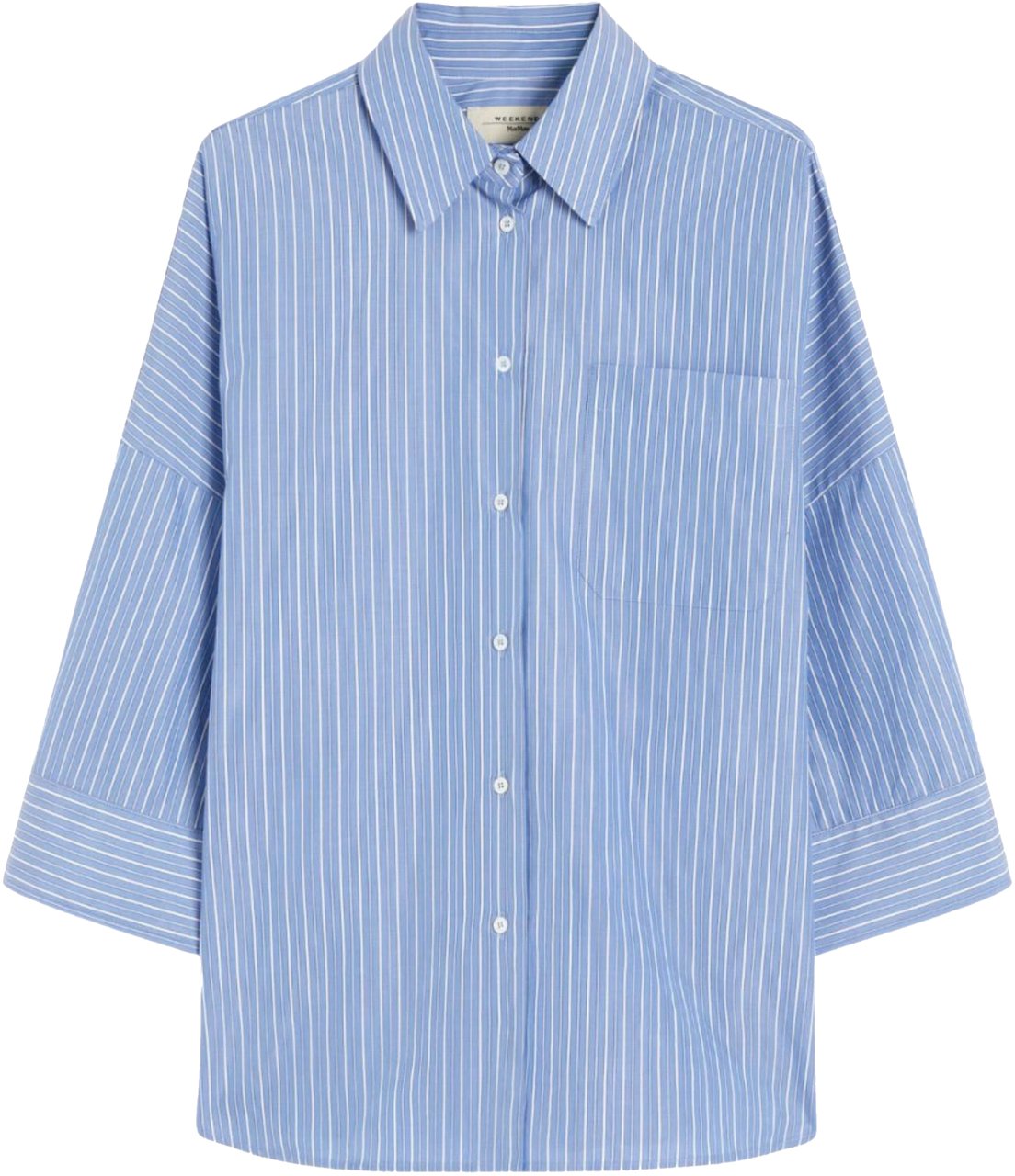 Max Mara Max Mara Weekend Zavorra Blouses Lichtblauw 2525116121600 Blauw