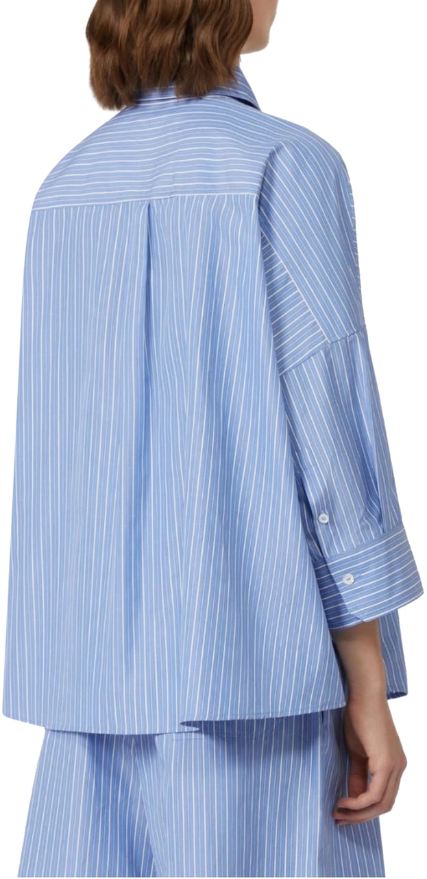 Max Mara Max Mara Weekend Zavorra Blouses Lichtblauw 2525116121600 Blauw