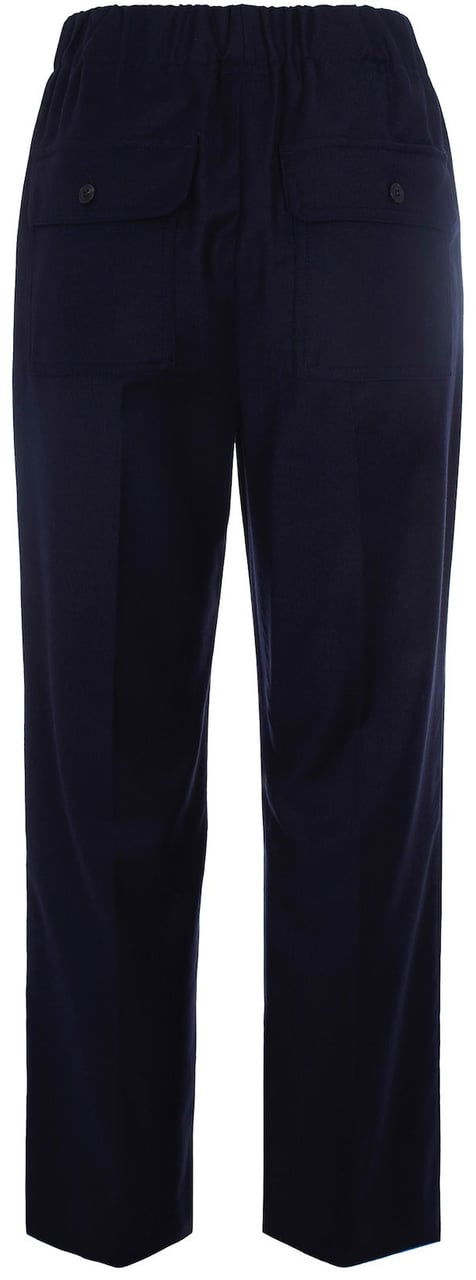 Max Mara Trousers Blue Blauw