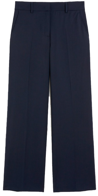 Max Mara Trousers Blue Blauw