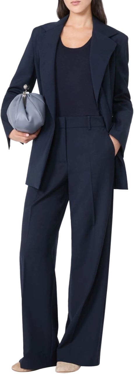 Max Mara Max Mara Weekend Visivo Pantalons Donkerblauw 2525136031600 Blauw