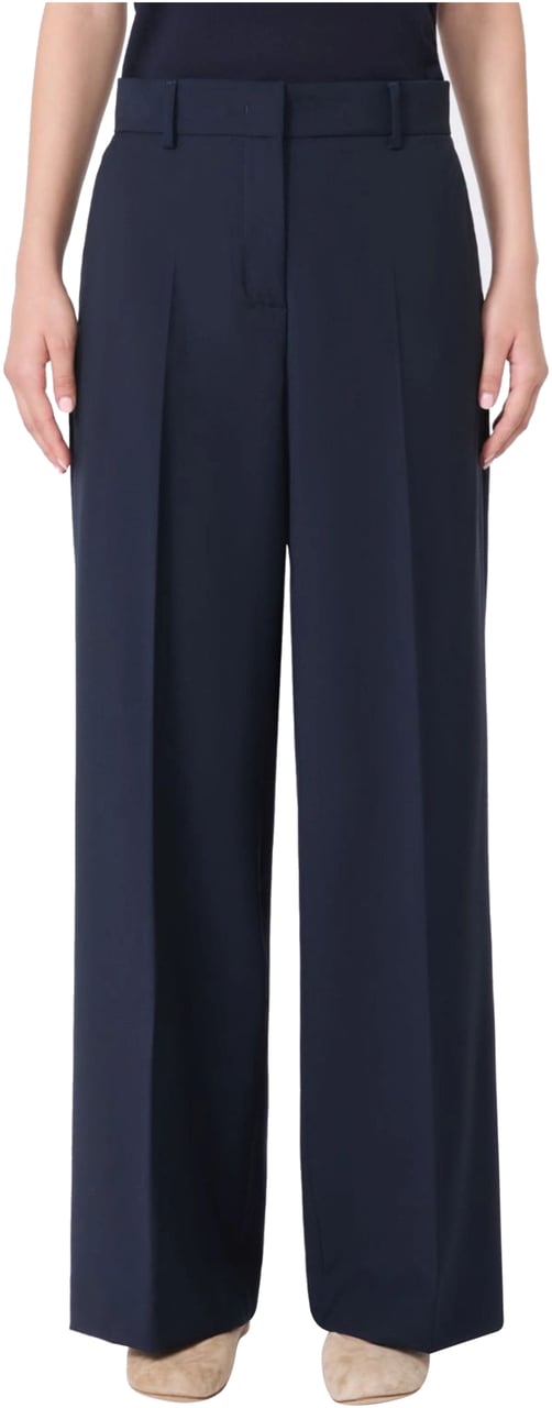 Max Mara Max Mara Weekend Visivo Pantalons Donkerblauw 2525136031600 Blauw