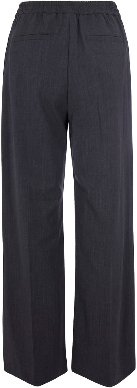 Max Mara Trousers Grigio Medio Grijs