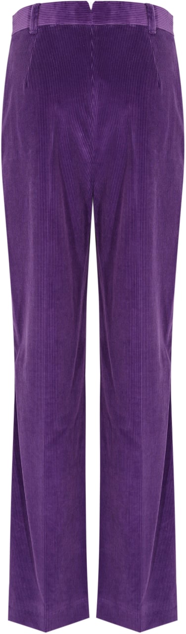 Max Mara Trousers Purple Paars