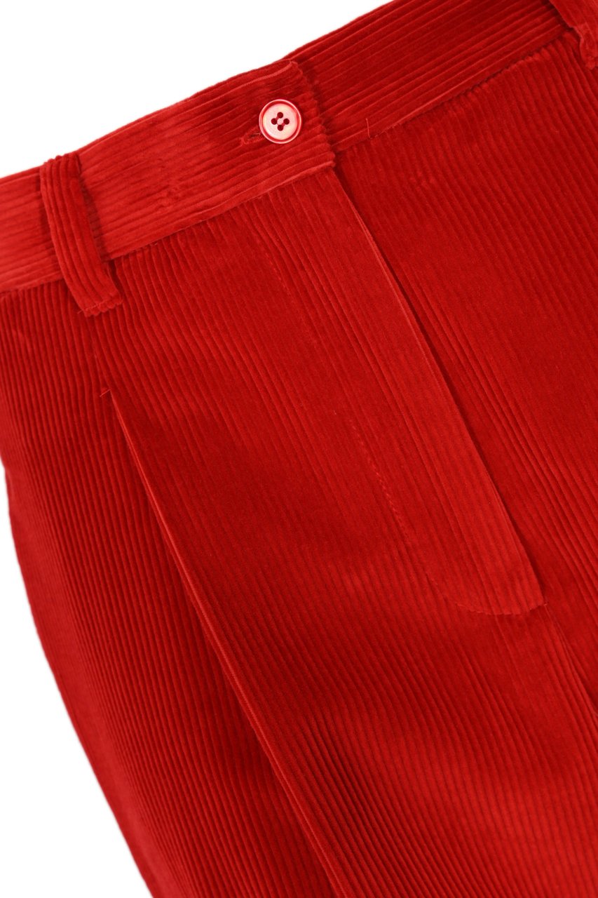 Max Mara Trousers Red Rood