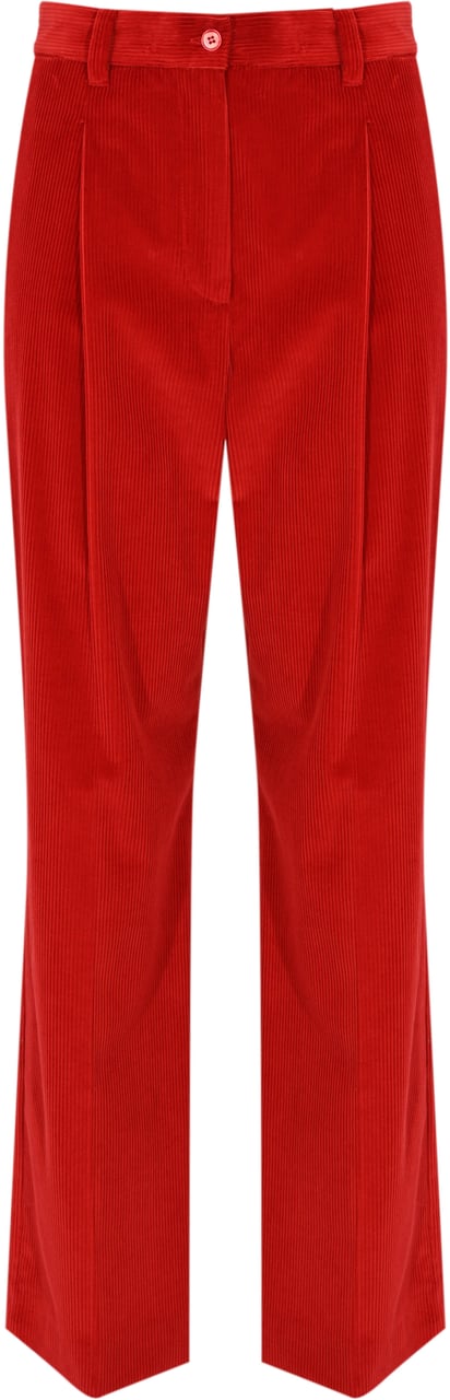 Max Mara Trousers Red Rood