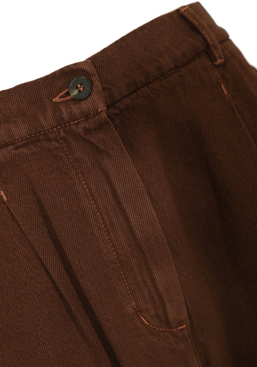 Max Mara Trousers Cioccolato Bruin