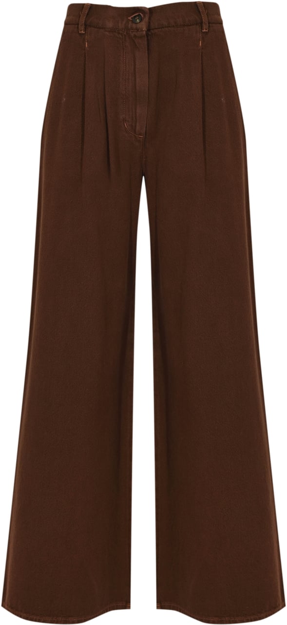 Max Mara Trousers Cioccolato Bruin