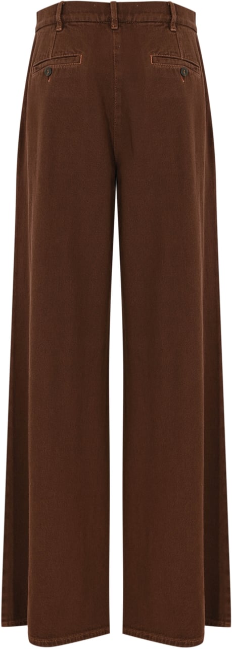Max Mara Trousers Cioccolato Bruin