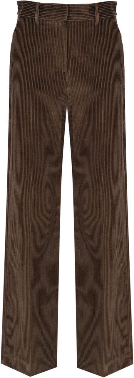 Max Mara Trousers Cioccolato Bruin