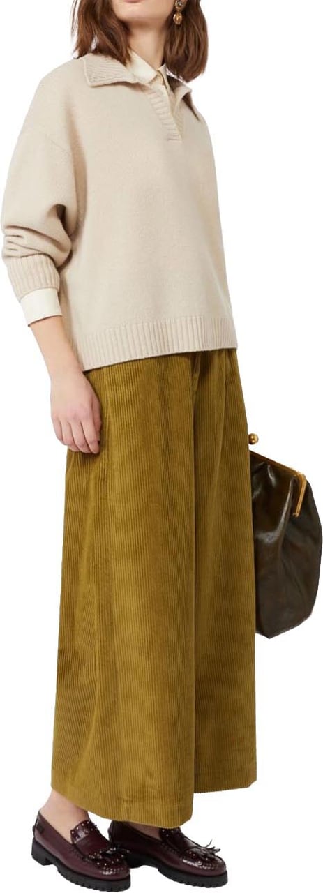 Max Mara Rtw Verde Oliva Donkergroen