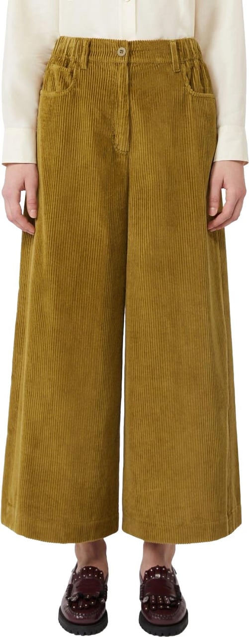 Max Mara Rtw Verde Oliva Donkergroen