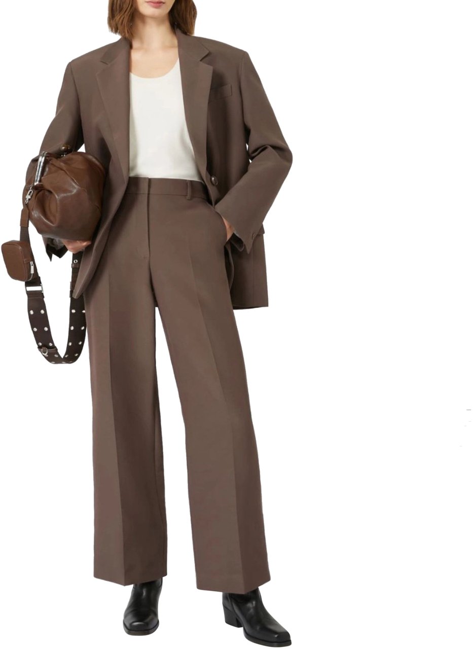 Max Mara Max Mara Weekend Ballo Pantalons Donkerbruin 2525136151600 Bruin
