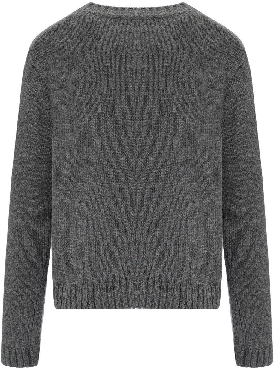 Max Mara MAX MARA WEEKEND OLBIA ANTHRACITE GREY CARDIGAN Grijs