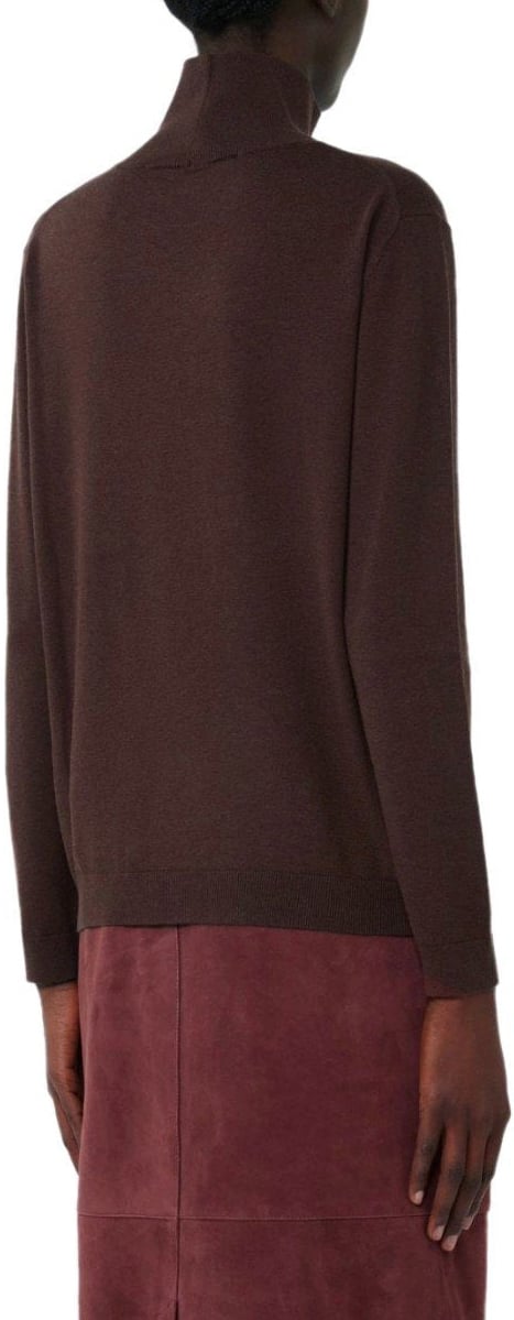 Max Mara MAX MARA WEEKEND KIKU CHOCOLATE TURTLENECK SWEATER Bruin