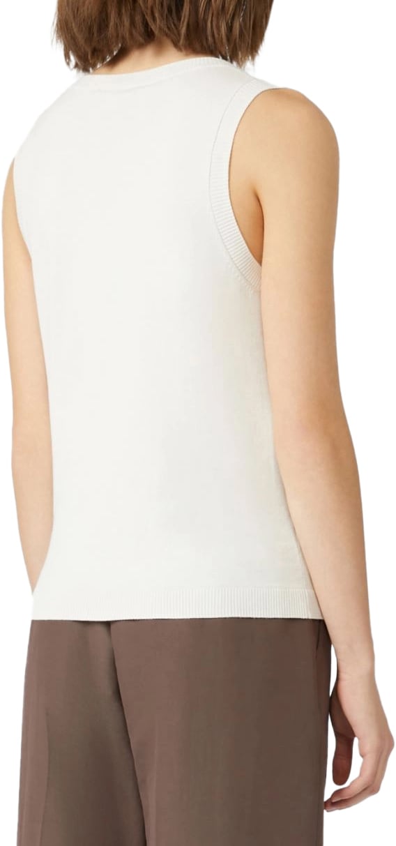 Max Mara Sweaters Bianco Avorio Wit