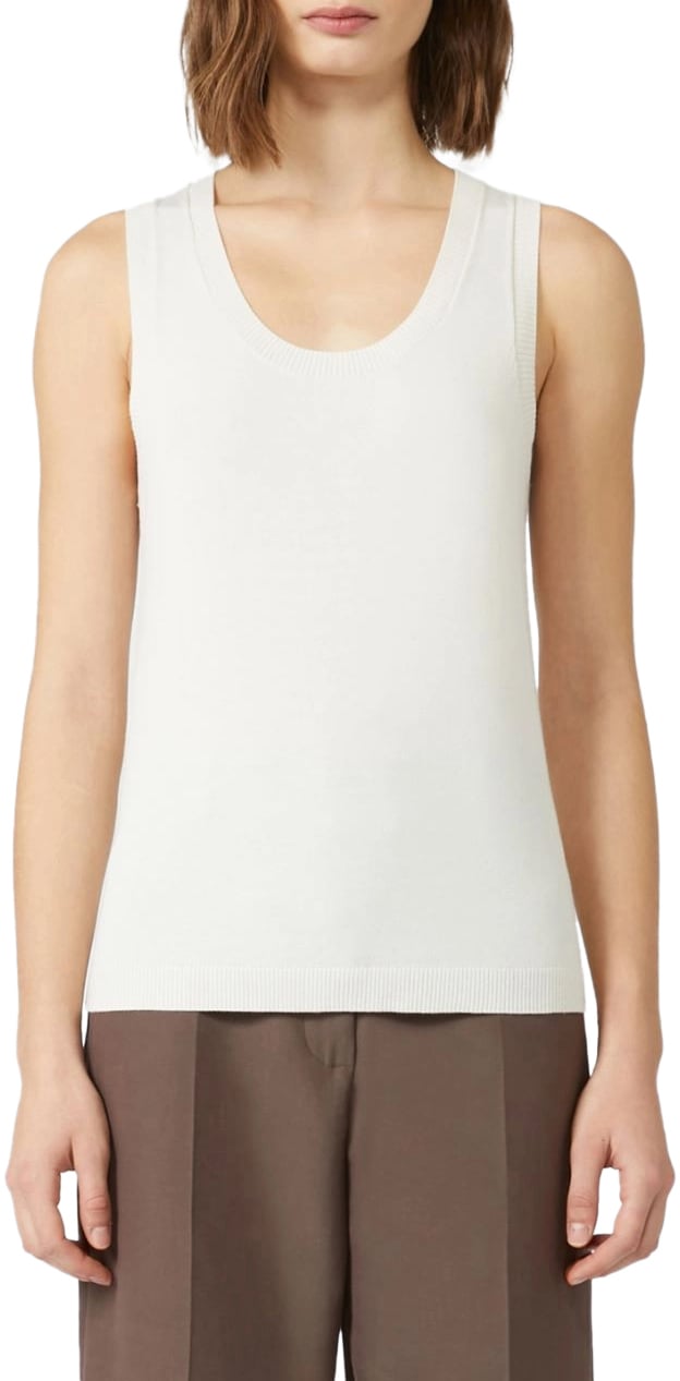 Max Mara Sweaters Bianco Avorio Wit