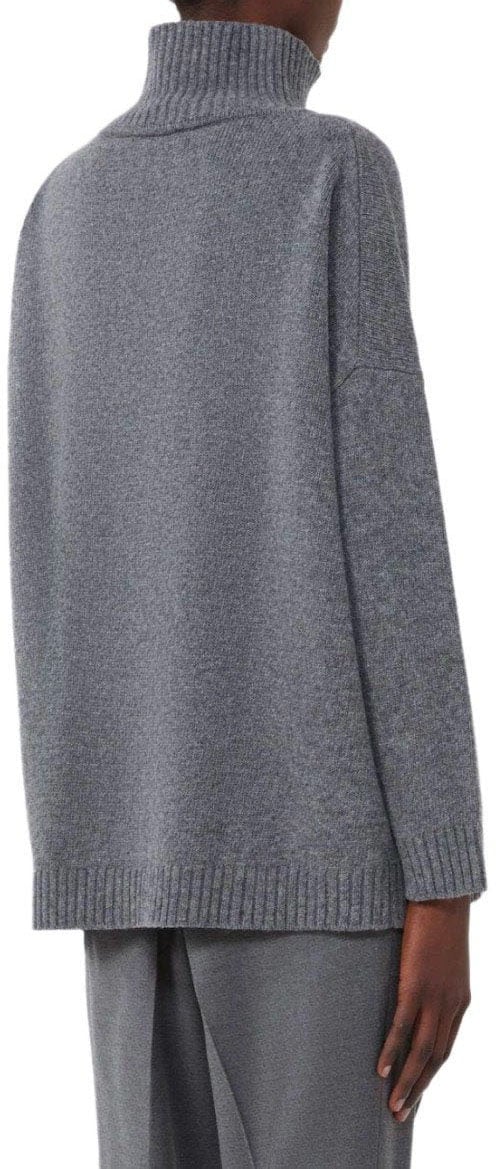Max Mara MAX MARA WEEKEND BORGIA ANTHRACITE GREY TURTLENECK SWEATER Grijs