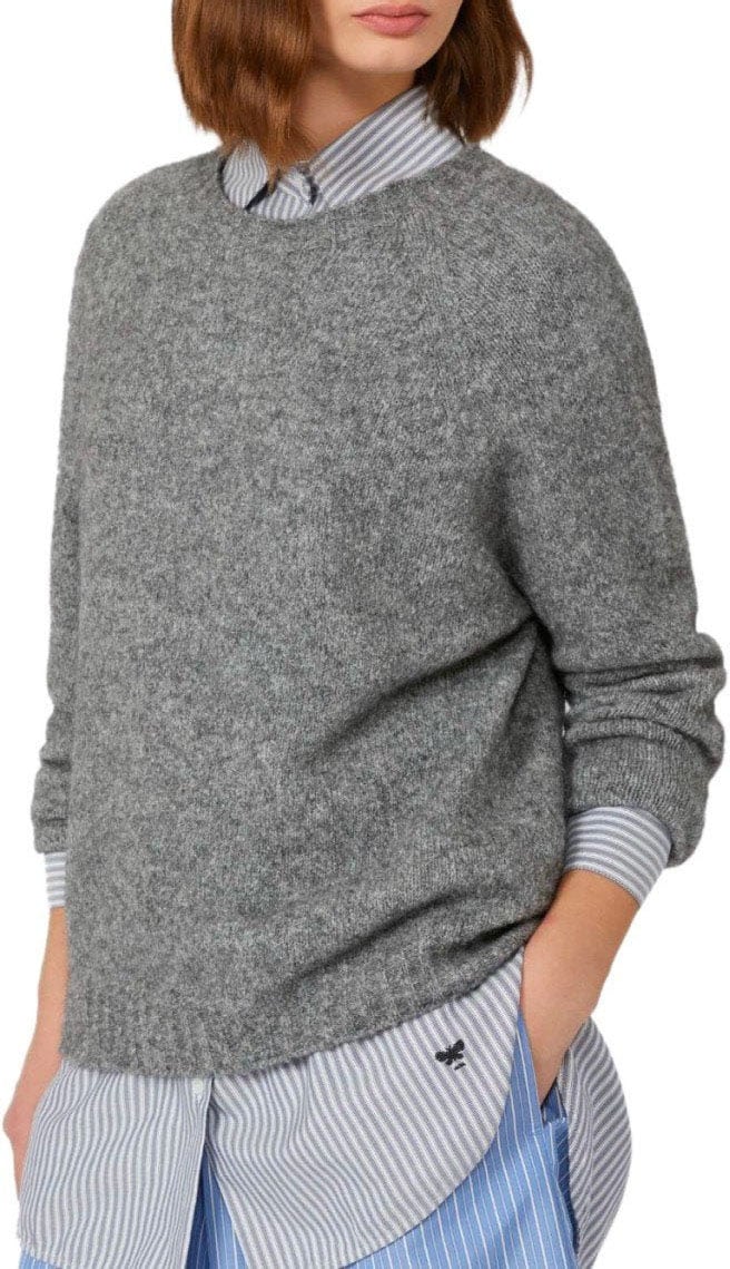 Max Mara MAX MARA WEEKEND GHIACCI MELANGE GREY SWEATER Grijs