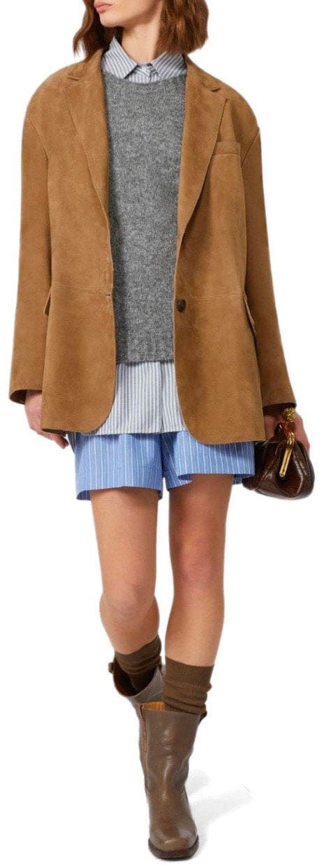 Max Mara MAX MARA WEEKEND GHIACCI MELANGE GREY SWEATER Grijs