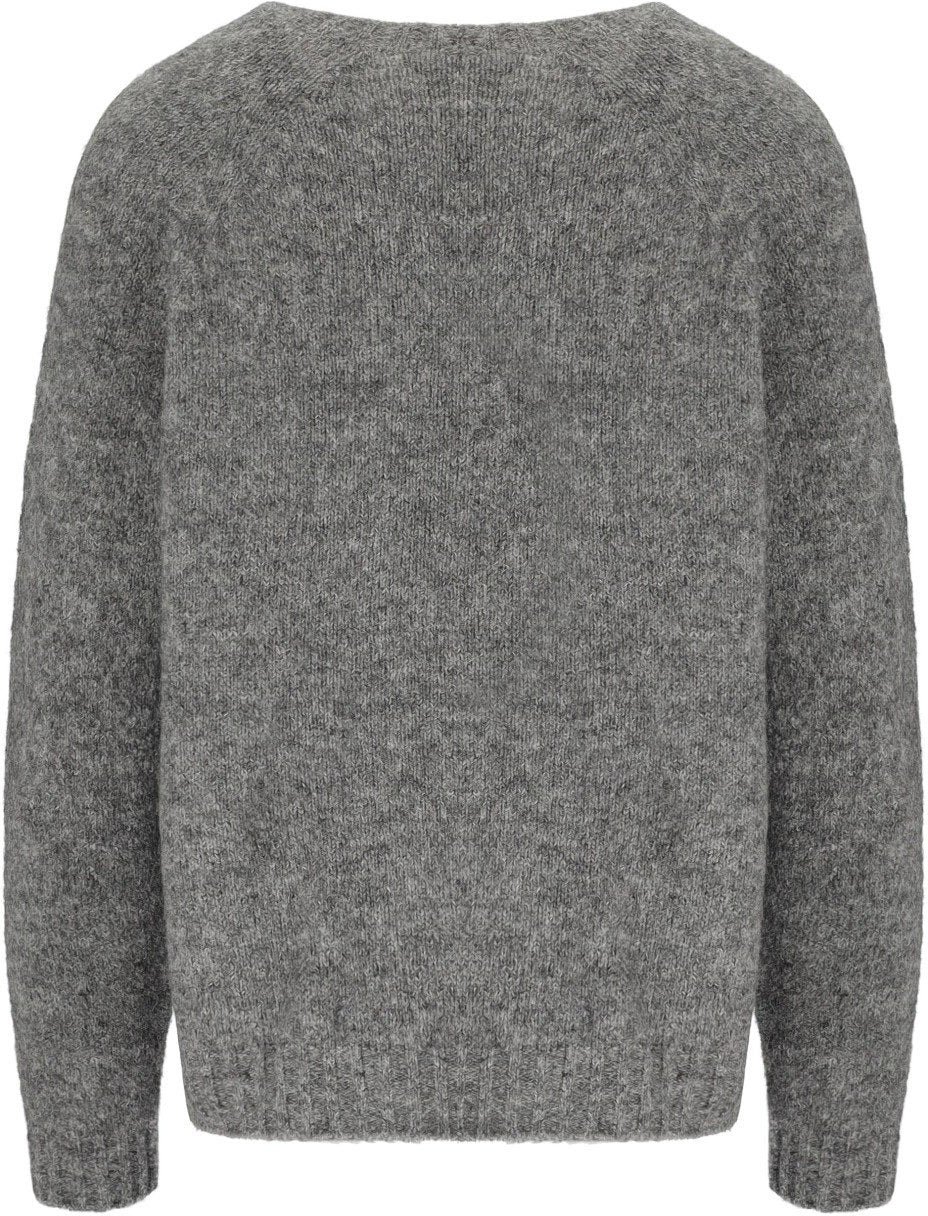 Max Mara MAX MARA WEEKEND GHIACCI MELANGE GREY SWEATER Grijs