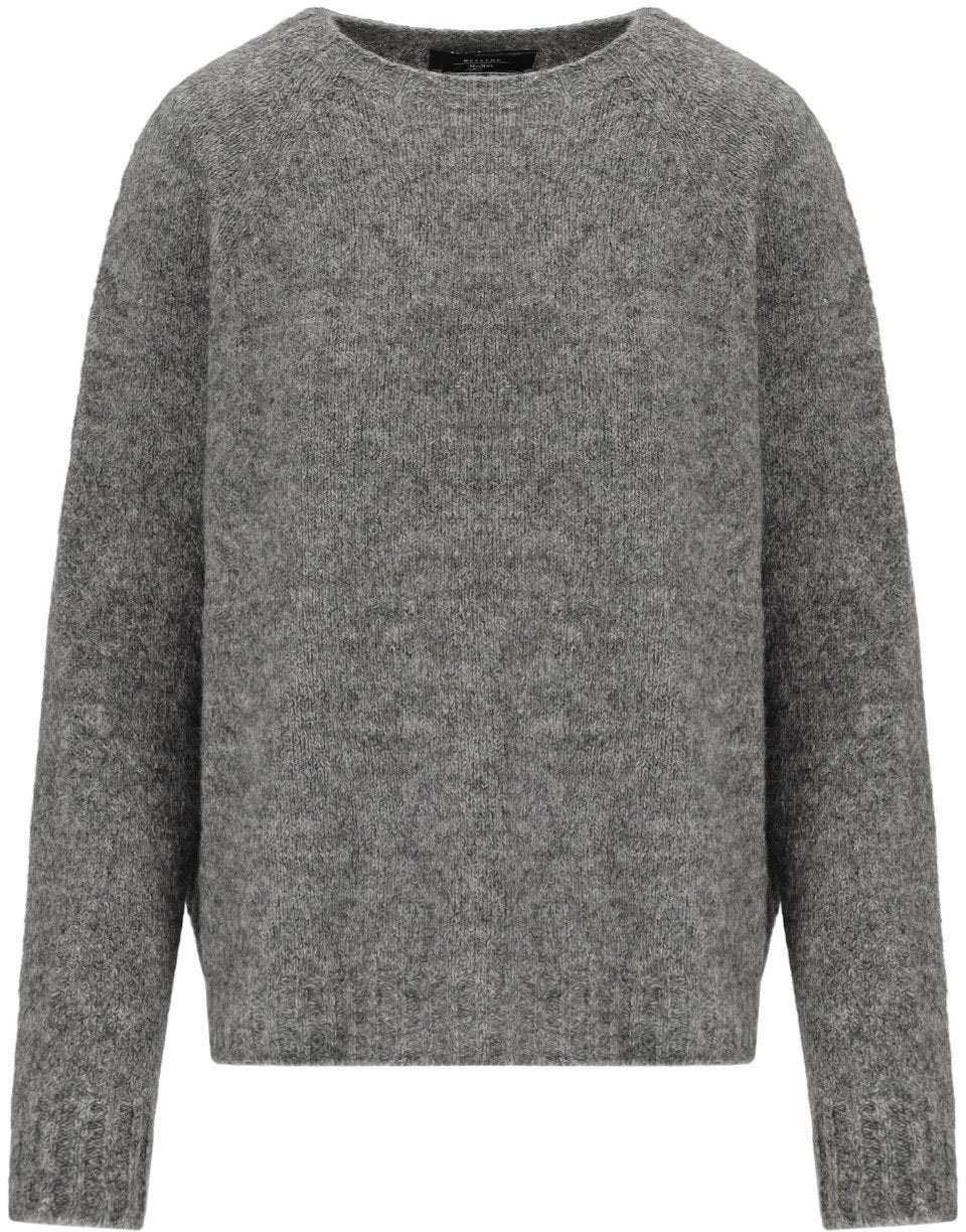 Max Mara MAX MARA WEEKEND GHIACCI MELANGE GREY SWEATER Grijs