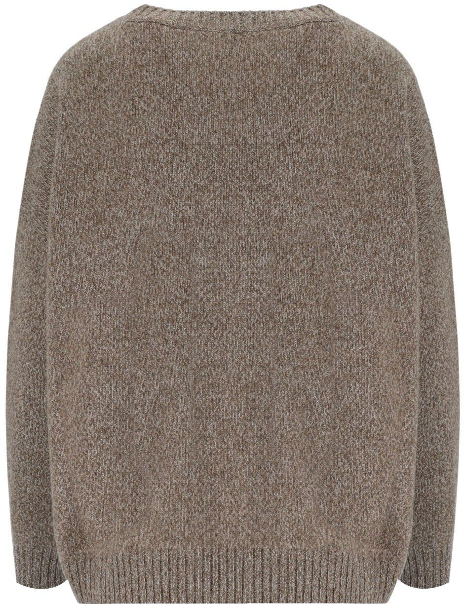 Max Mara MAX MARA WEEKEND SIBARI BEIGE CREWNECK SWEATER Bruin