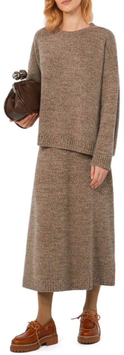 Max Mara MAX MARA WEEKEND SIBARI BEIGE CREWNECK SWEATER Bruin