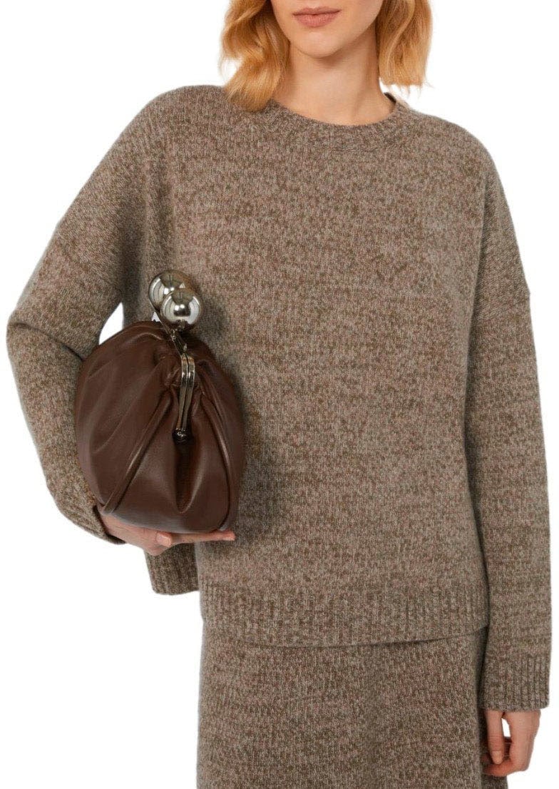 Max Mara MAX MARA WEEKEND SIBARI BEIGE CREWNECK SWEATER Bruin
