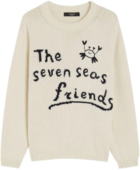 Max Mara Sweaters Ivory Wit