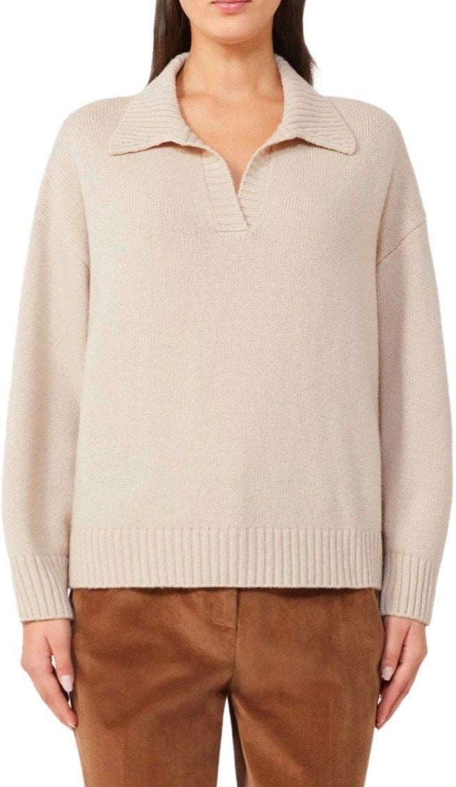 Max Mara MAX MARA WEEKEND AGRE POLO-SWEATER Beige