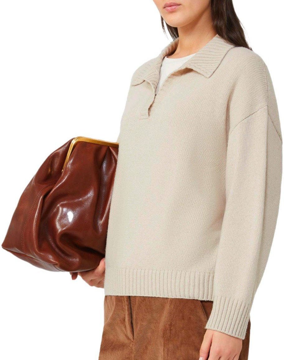 Max Mara MAX MARA WEEKEND AGRE POLO-SWEATER Beige