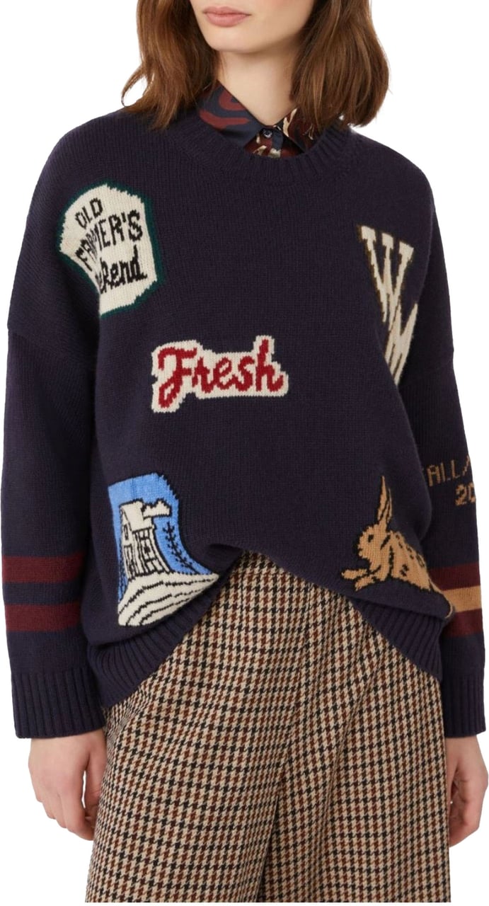 Max Mara Max Mara Weekend Pavidi Donkerblauw 2525366262600 Blauw