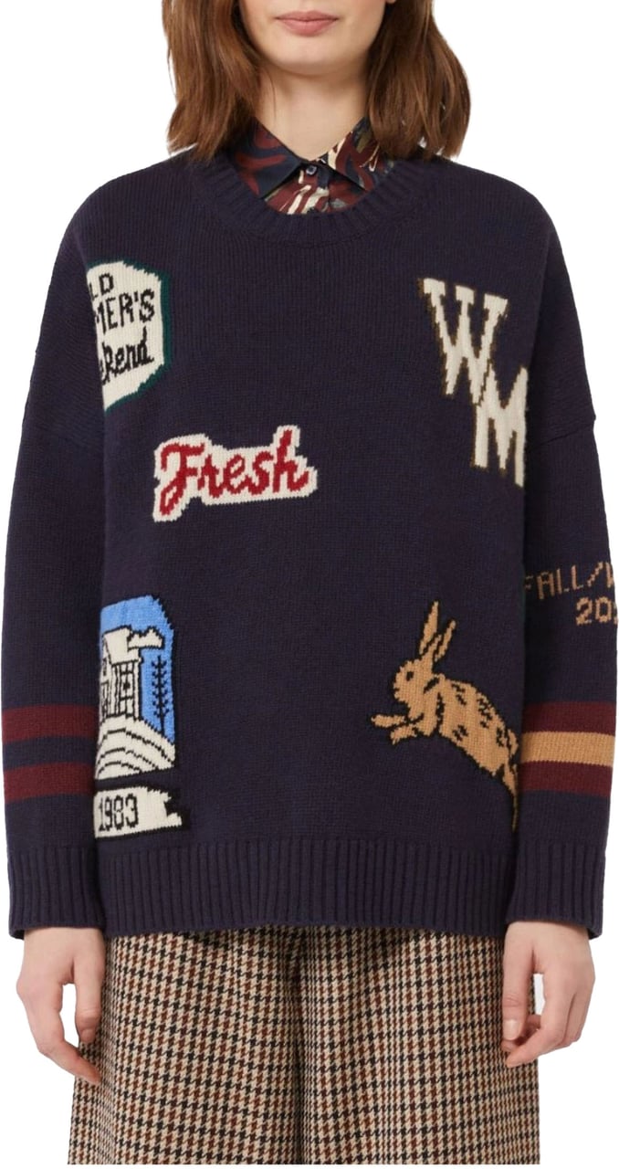 Max Mara Max Mara Weekend Pavidi Donkerblauw 2525366262600 Blauw