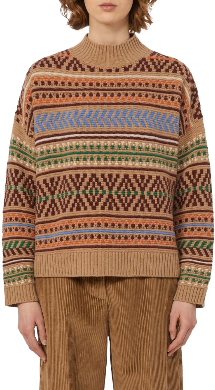 Max Mara Sweaters Camel Beige