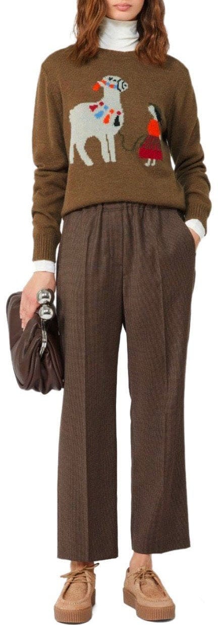 Max Mara MAX MARA WEEKEND NITRA CREWNECK SWEATER Bruin