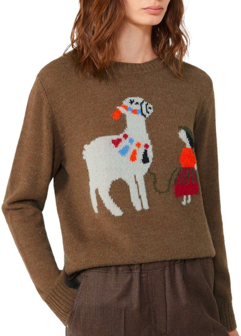 Max Mara MAX MARA WEEKEND NITRA CREWNECK SWEATER Bruin