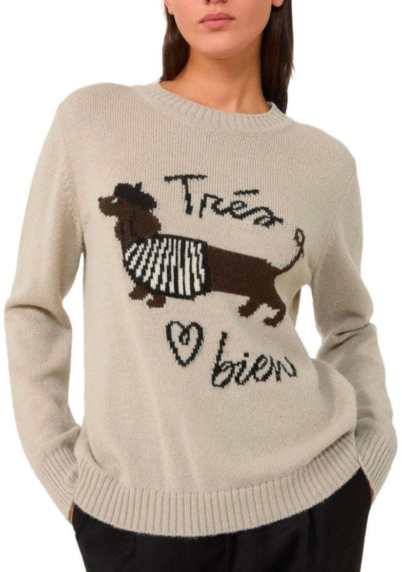 Max Mara MAX MARA WEEKEND NITRA CREWNECK SWEATER Beige