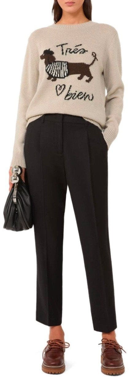 Max Mara MAX MARA WEEKEND NITRA CREWNECK SWEATER Beige