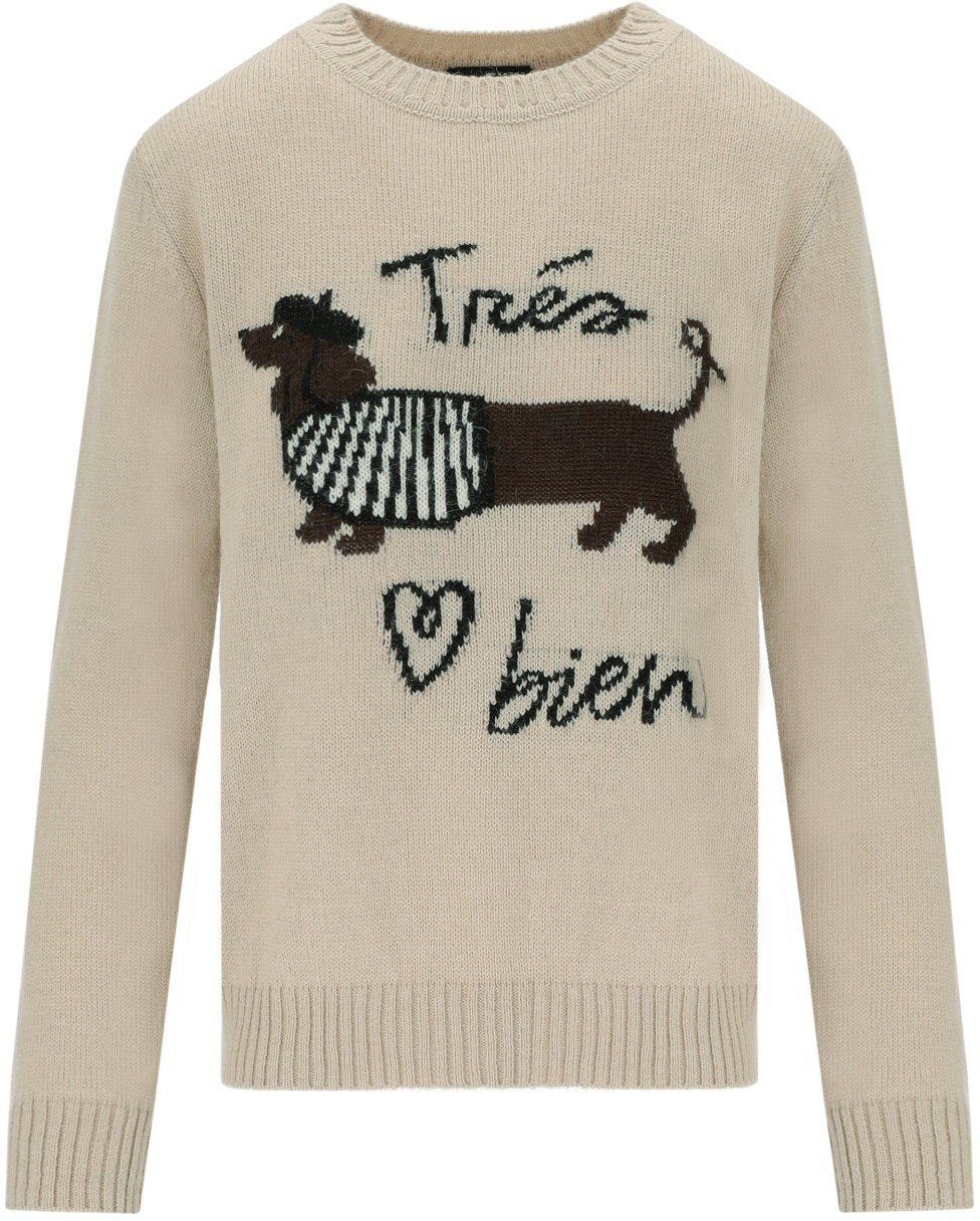 Max Mara MAX MARA WEEKEND NITRA CREWNECK SWEATER Beige