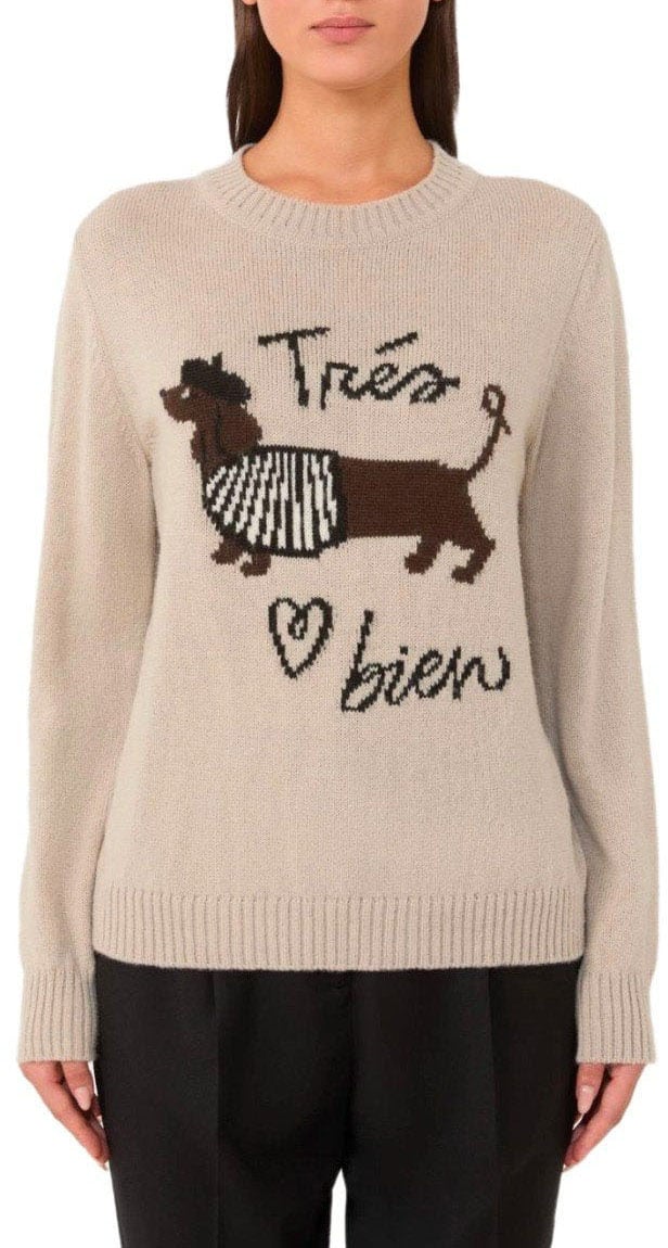 Max Mara MAX MARA WEEKEND NITRA CREWNECK SWEATER Beige