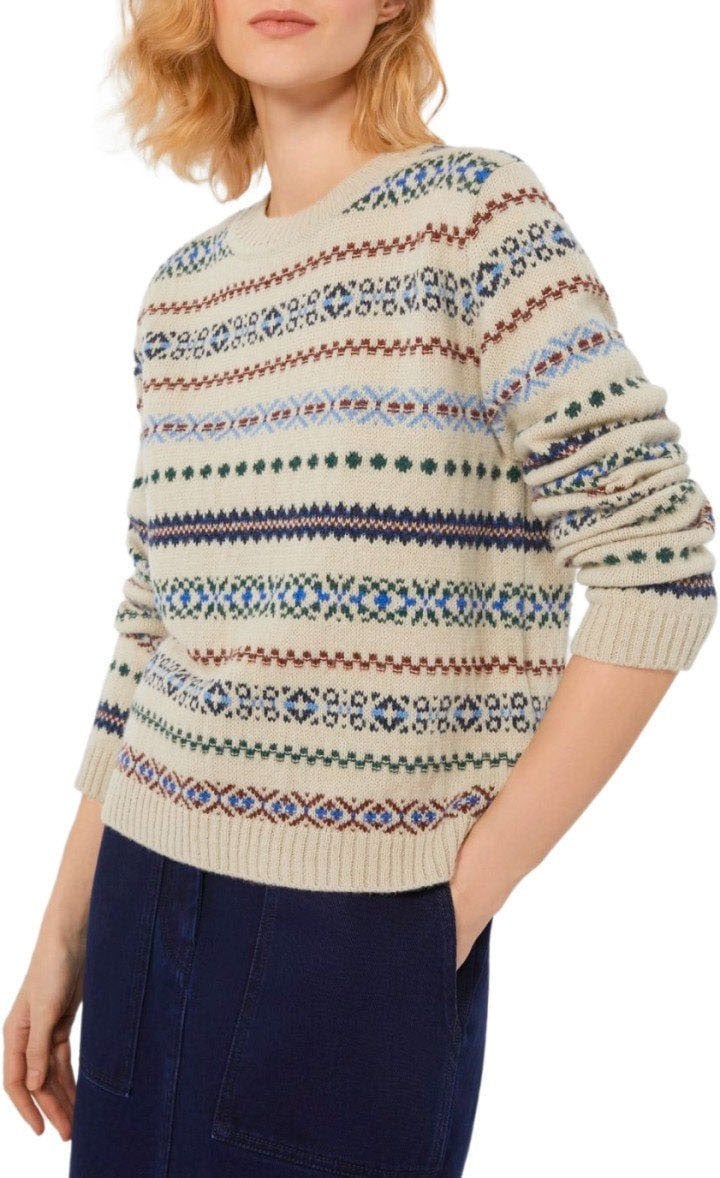 Max Mara MAX MARA WEEKEND QUIRITE ECRU CREWNECK SWEATER Beige