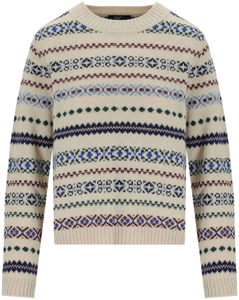 Max Mara MAX MARA WEEKEND QUIRITE ECRU CREWNECK SWEATER Beige