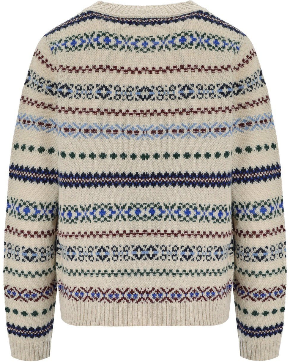 Max Mara MAX MARA WEEKEND QUIRITE ECRU CREWNECK SWEATER Beige