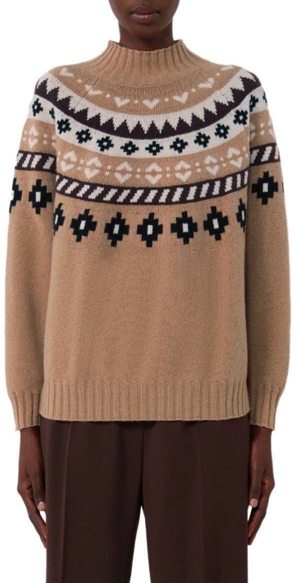 Max Mara MAX MARA WEEKEND HARDY CAMEL TURTLENECK SWEATER Bruin