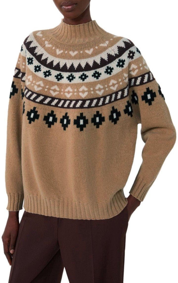 Max Mara MAX MARA WEEKEND HARDY CAMEL TURTLENECK SWEATER Bruin